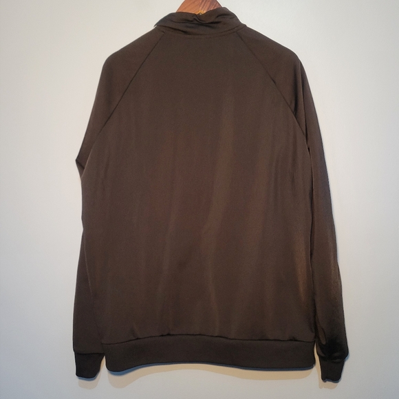 Adidas Mens Iconic Black 3 White Stripes Warm Up Track Jacket Size XL Athletic - Picture 5 of 13